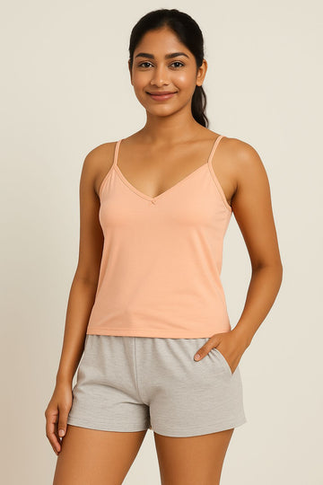Everyday V-Neck Cami Peach Blush
